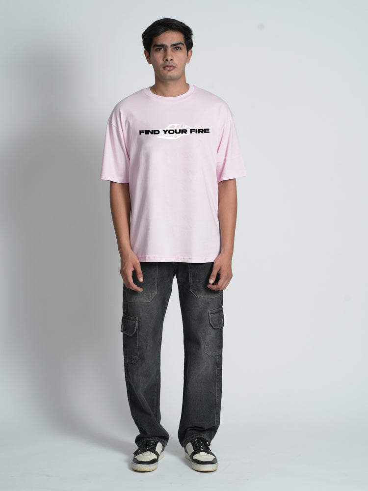 Bloopers Find Your Way Pastel Pink Oversized Dropshoulder T-shirt