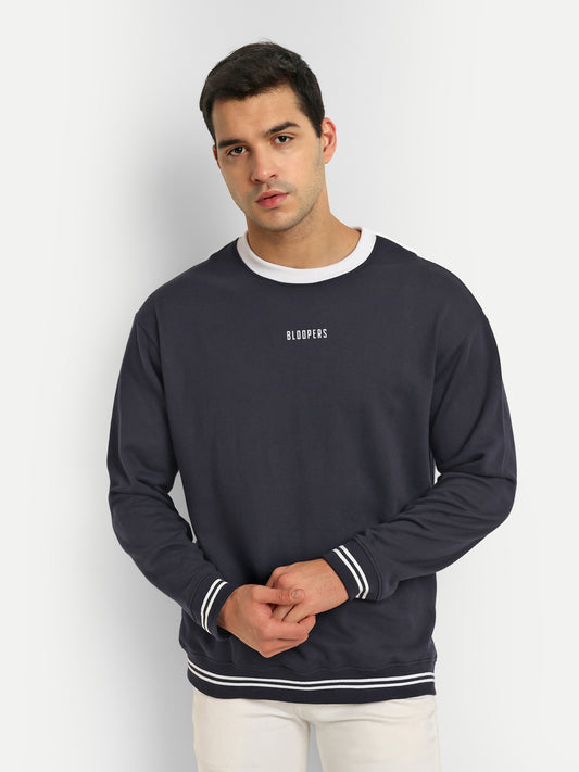 Men's Oversized Navyblue Loose fit Sweatshirt