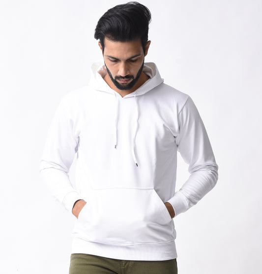 BASIC WHITE HOODIE