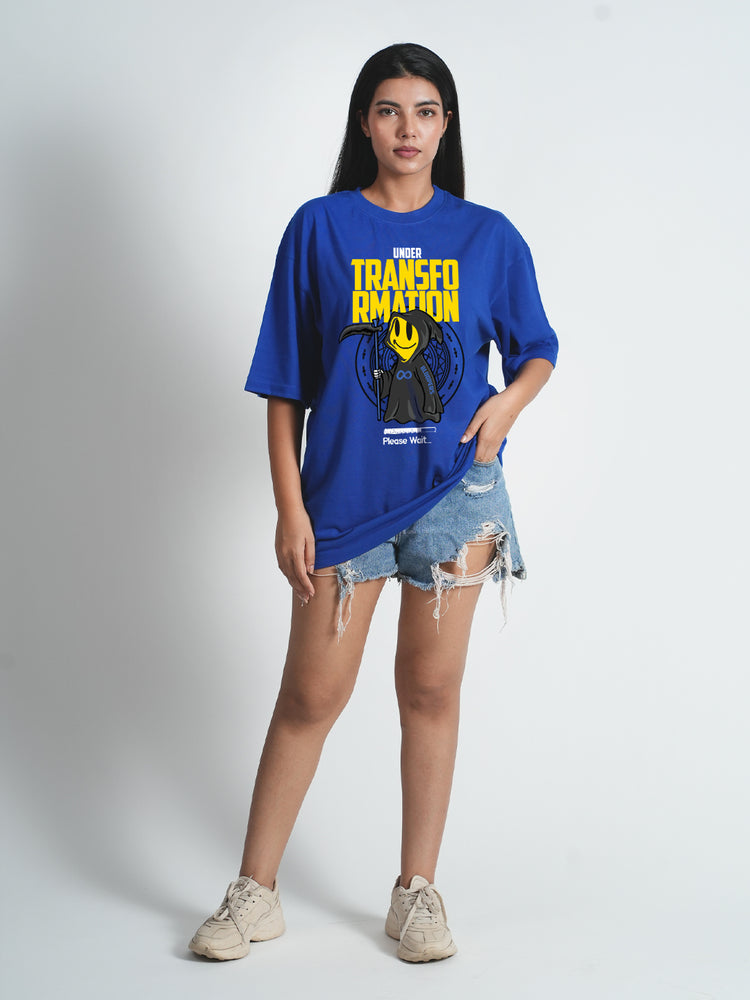 Transformation Royal blue Oversized T-shirt