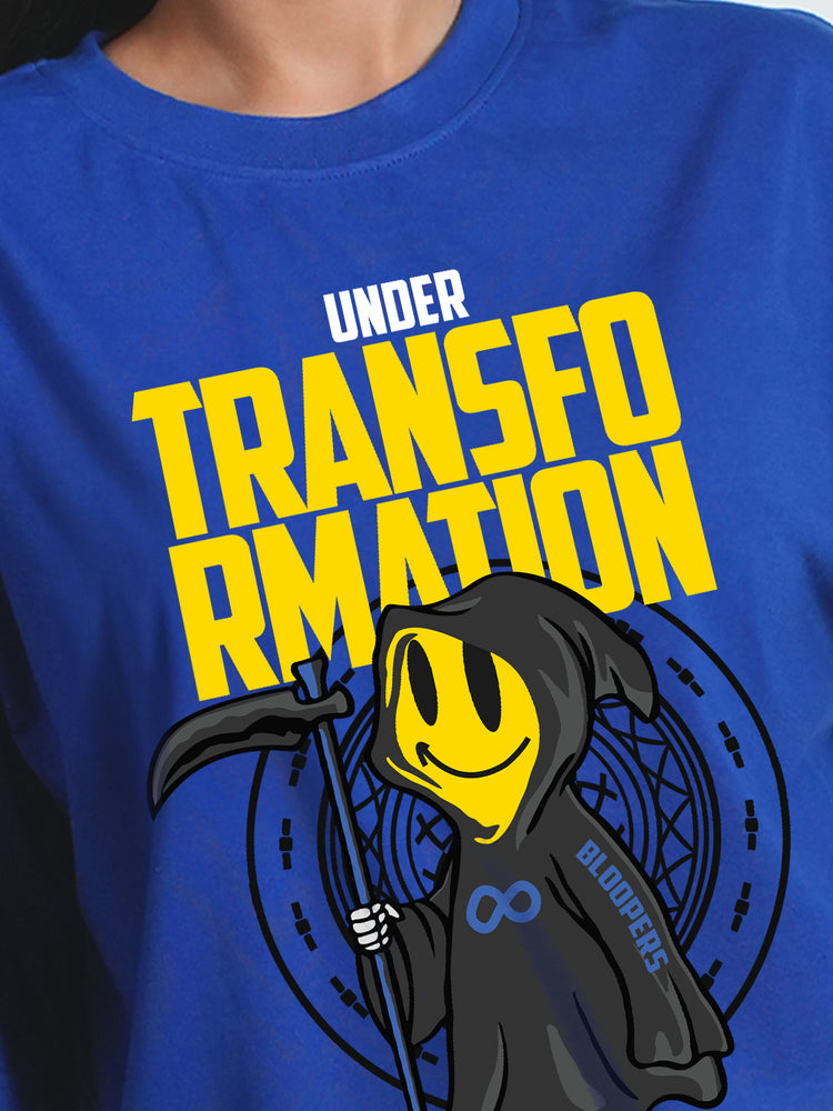 Transformation Royal blue Oversized T-shirt