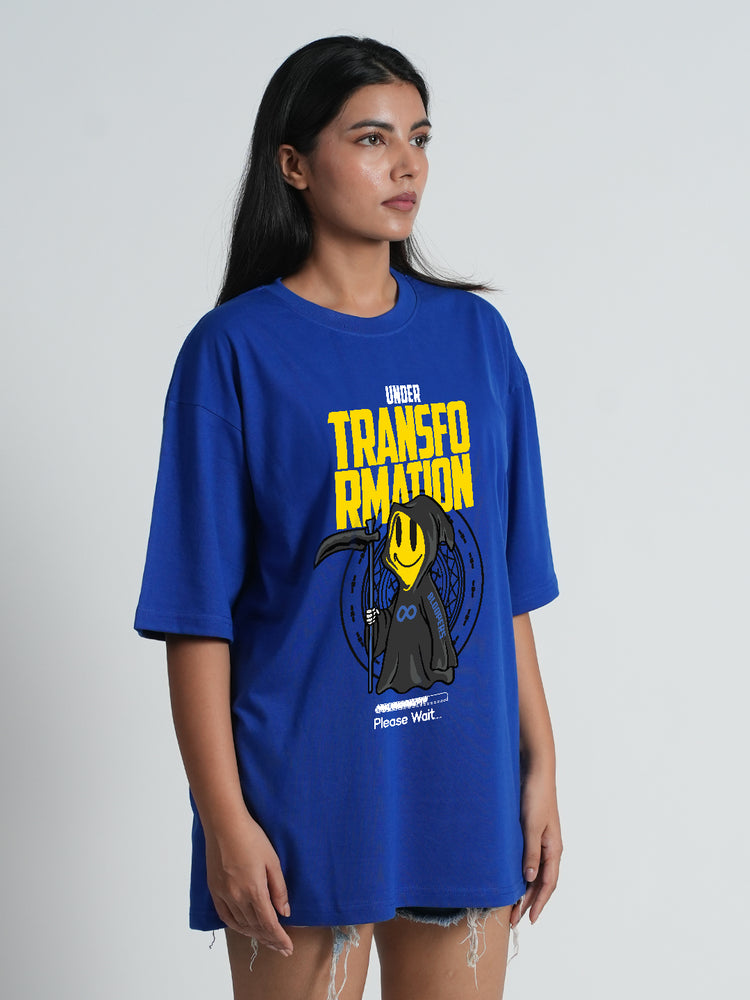 Transformation Royal blue Oversized T-shirt