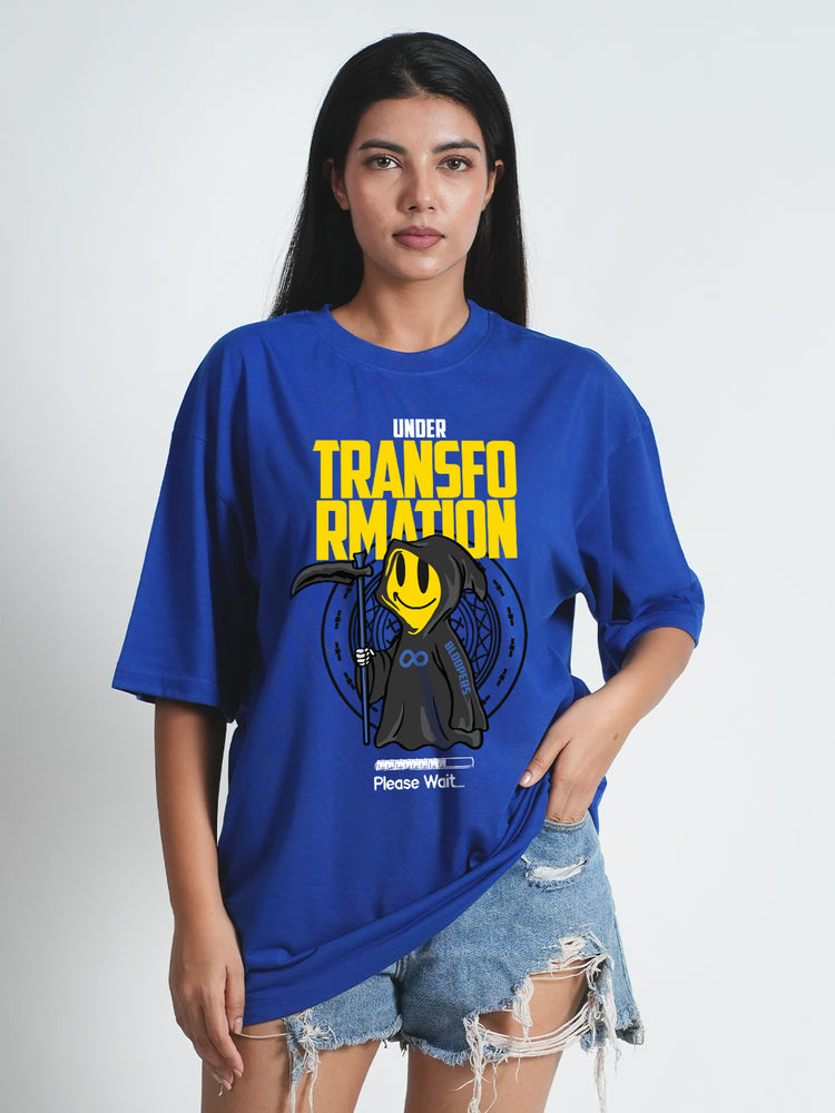 Transformation Royal blue Oversized T-shirt